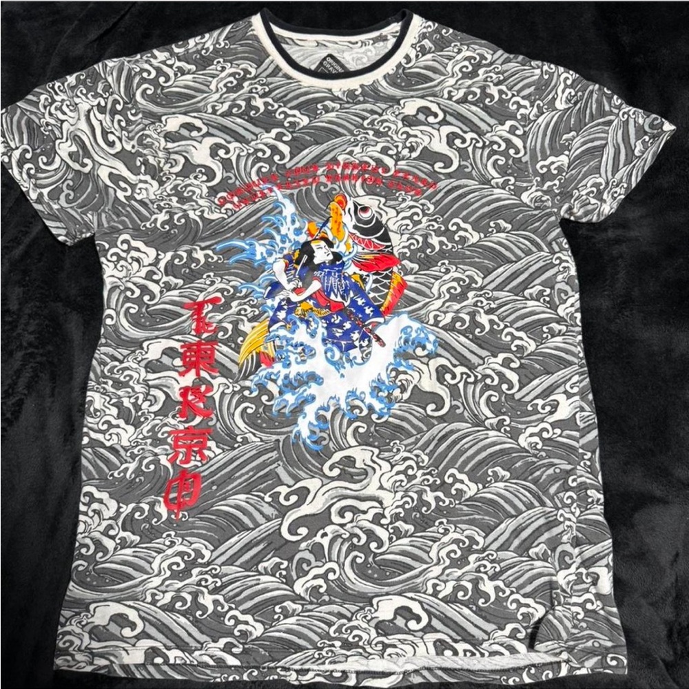 Gray Graphic Short Sleeve Tee